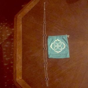 Kendra Scott Silver Franklin Necklace w/Black